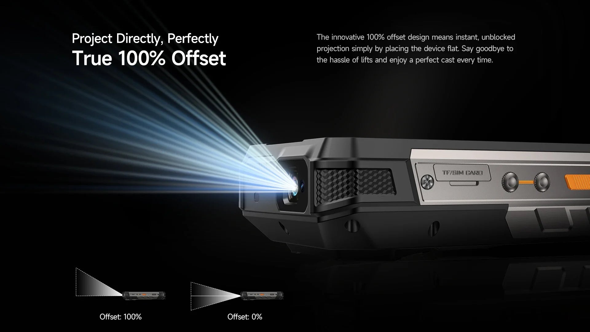 Ulefone Armor 34 Pro 5G AI Rugged Phone 25500mAh Up to 32GB+512GB Built-in Projector 120Hz 6.95" NFC Smartphone