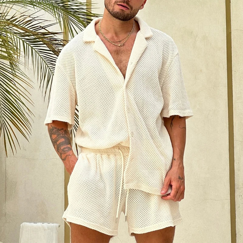 Quality luxury men beach wear set