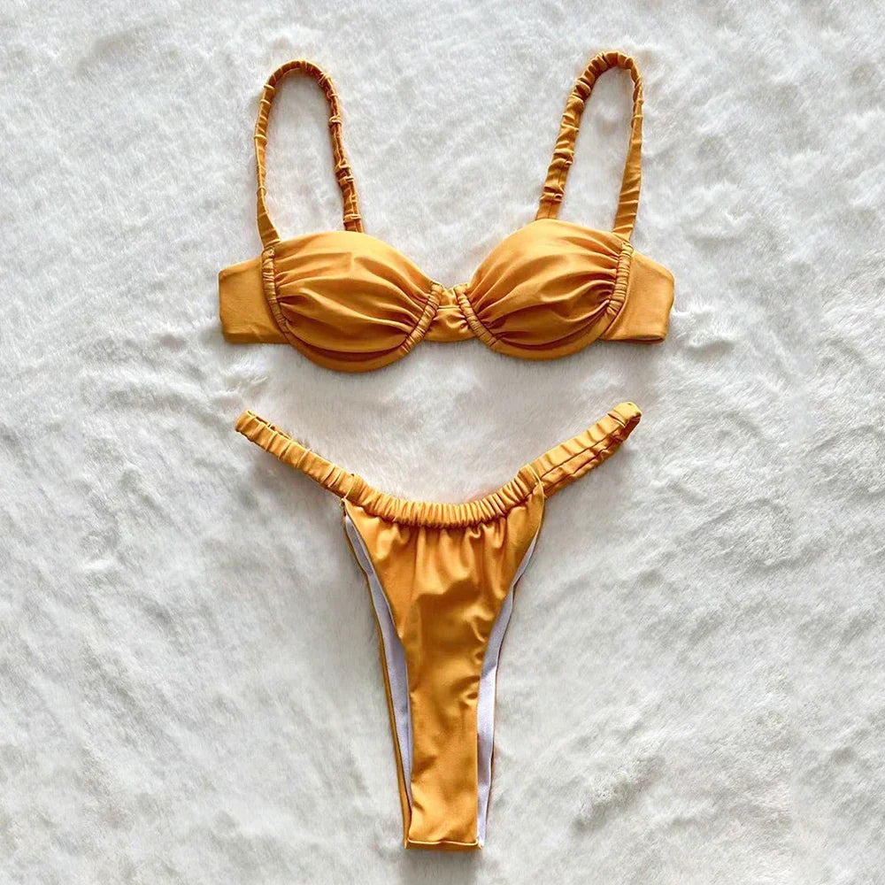 Golden Girl two piece swimsuit
