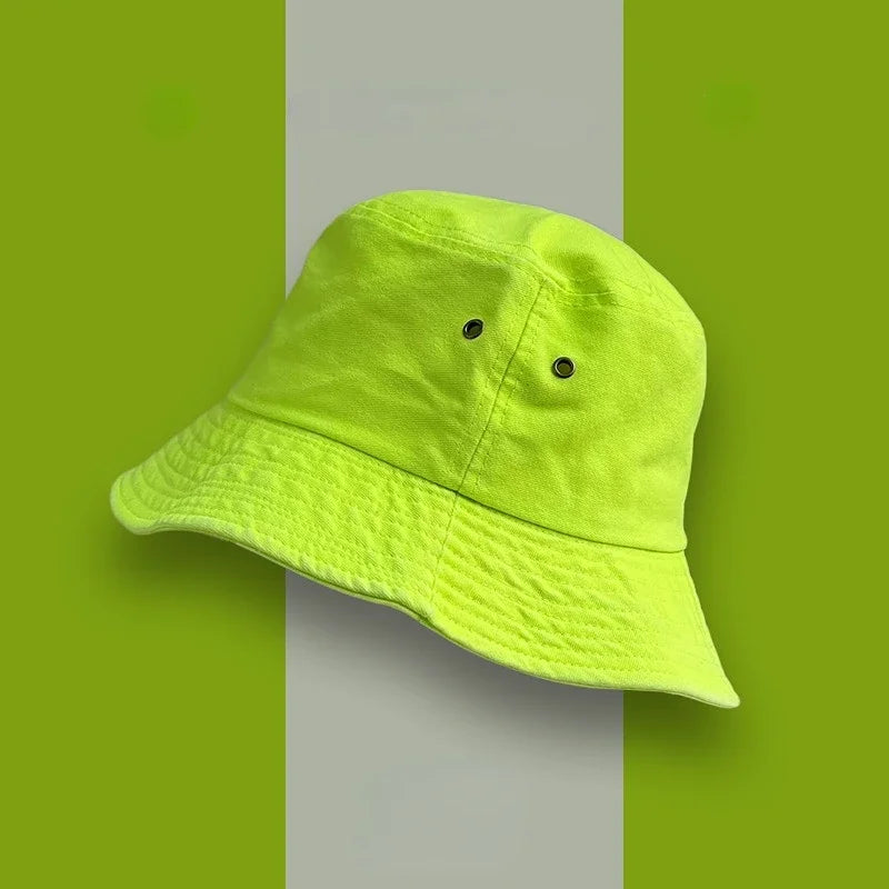 Fluorescent Bucket Summer Hat
