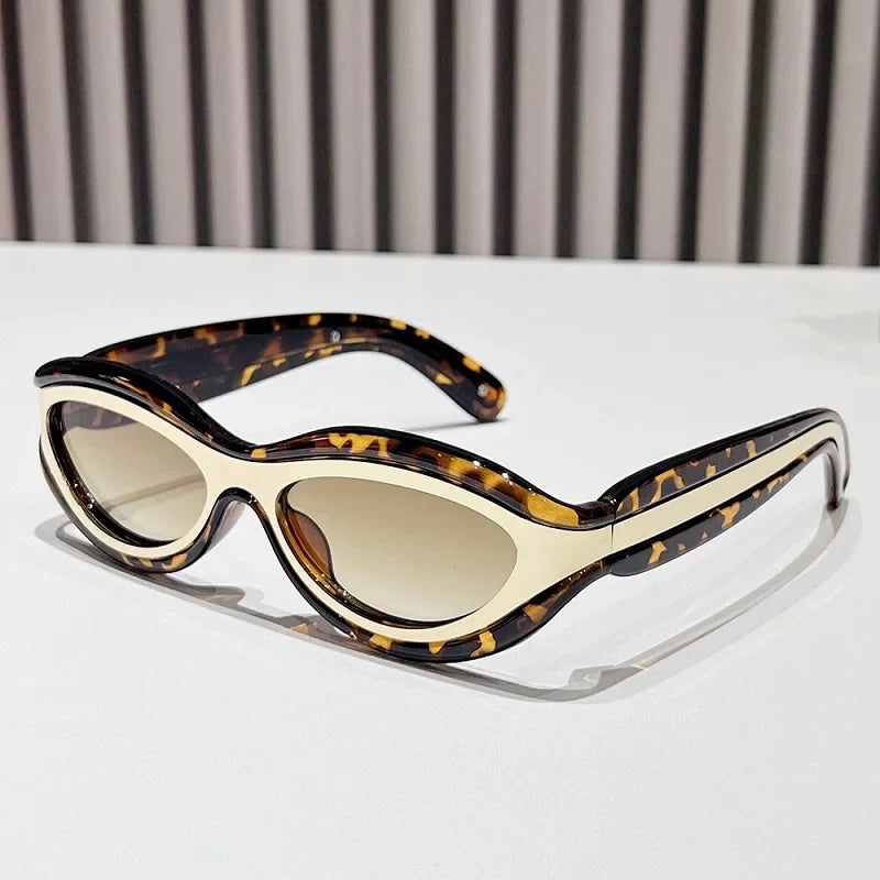 New Fashion Oval Cat Eye Sunglasses