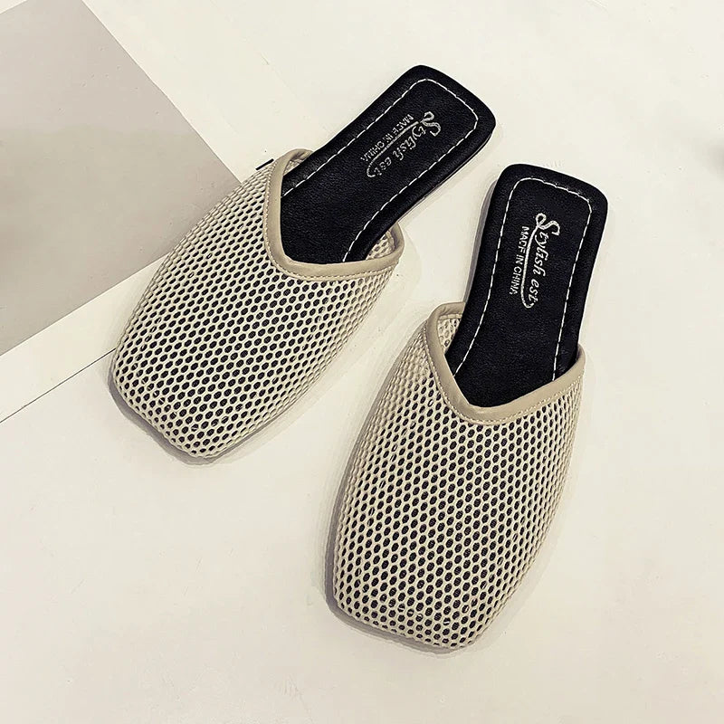 Mesh Mules Slippers