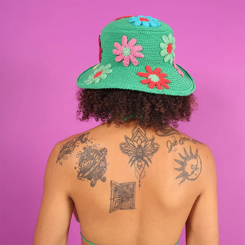 Hollow Knitted Fisherman Hat