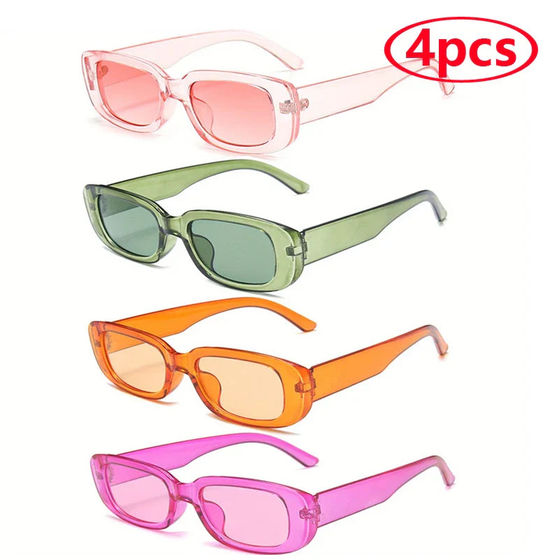 13pcs Small Square Retro Sunglasses