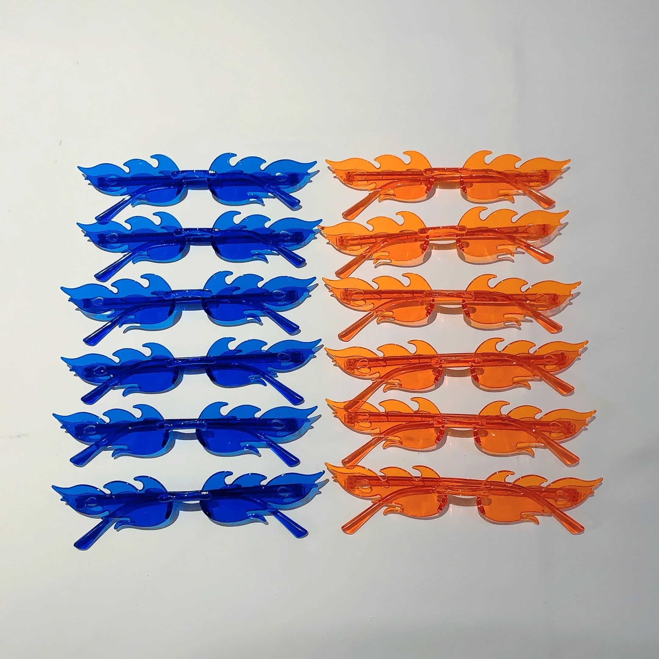 12 PCS  Flame Shaped Sunglasses