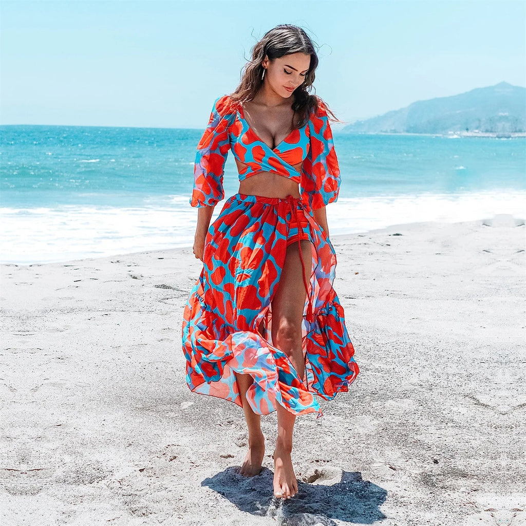 Puffer puff two piece swimsuit