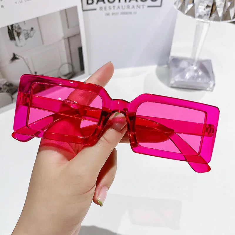 Small Frame Rectangle Sunglasses
