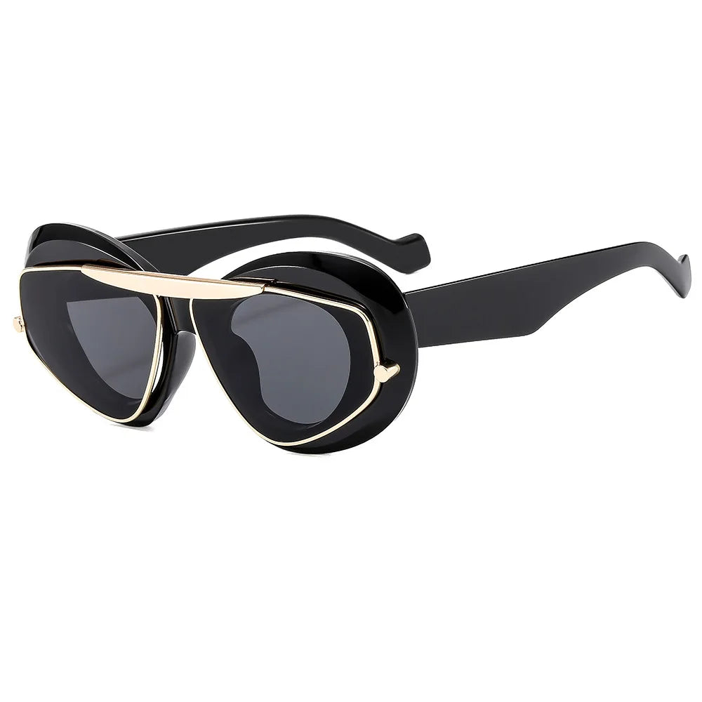NEW Punk Oval Sunglasses
