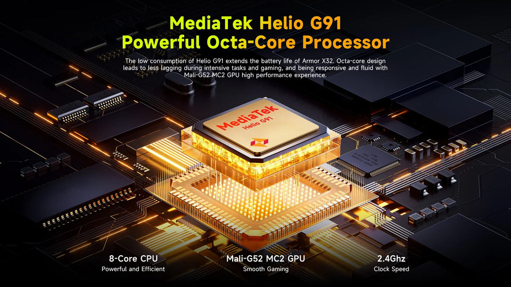 Ulefone Armor X32 4G Rugged Phone Android 14 Waterproof Smartphone 12GB RAM, 128GB ROM NFC Night Mobile Phone Global Version