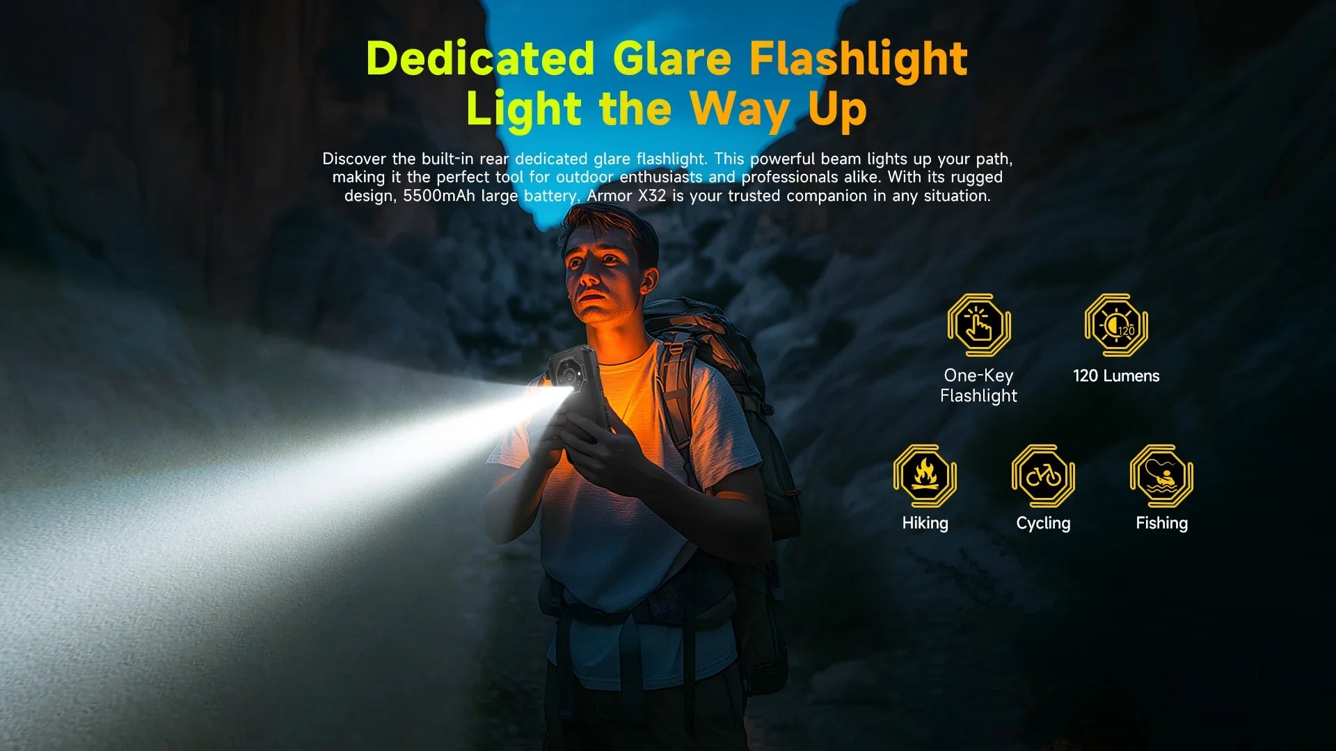 Ulefone Armor X32 4G Rugged Phone Android 14 Waterproof Smartphone 12GB RAM, 128GB ROM NFC Night Mobile Phone Global Version