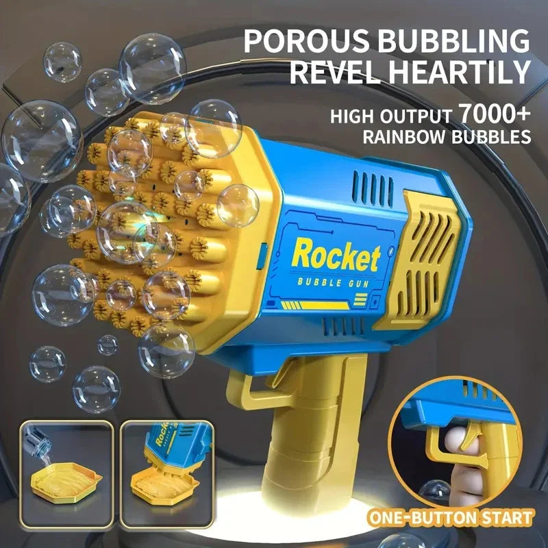 40 hole handheld light bubble gun