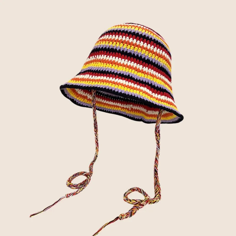 New Crochet Korean Handmade Bucket Hat