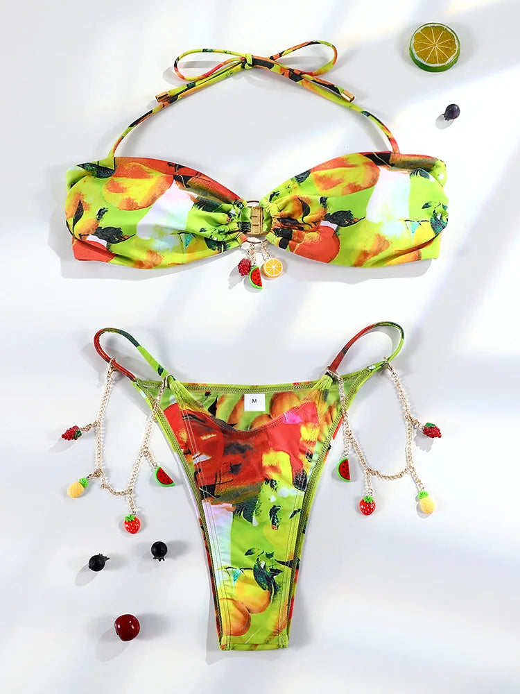 Tropical gems two piece swimsuit