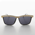 Gold Brow Line Vintage Sunglasses - Spinderella