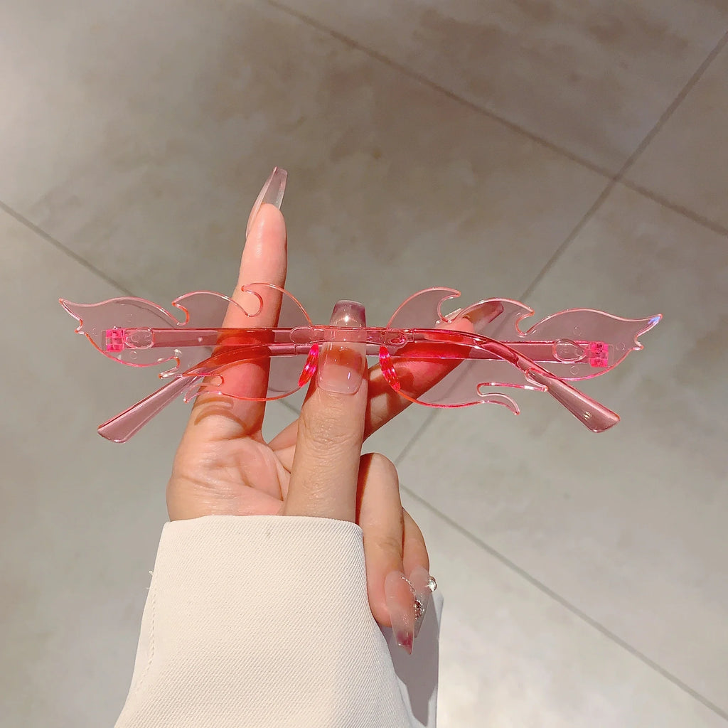 12 PCS  Flame Shaped Sunglasses