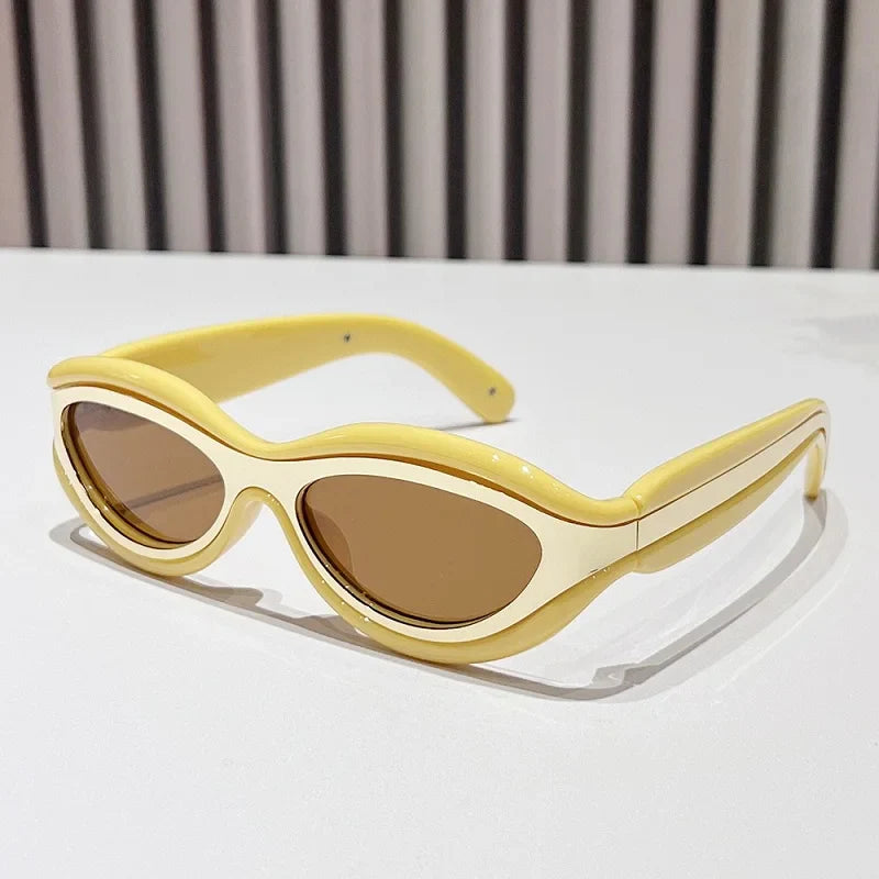 New Fashion Oval Cat Eye Sunglasses