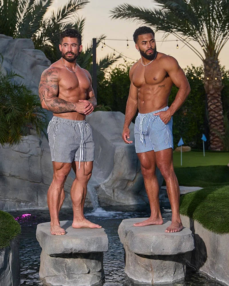 Men vintage style sports outdoor beach shorts