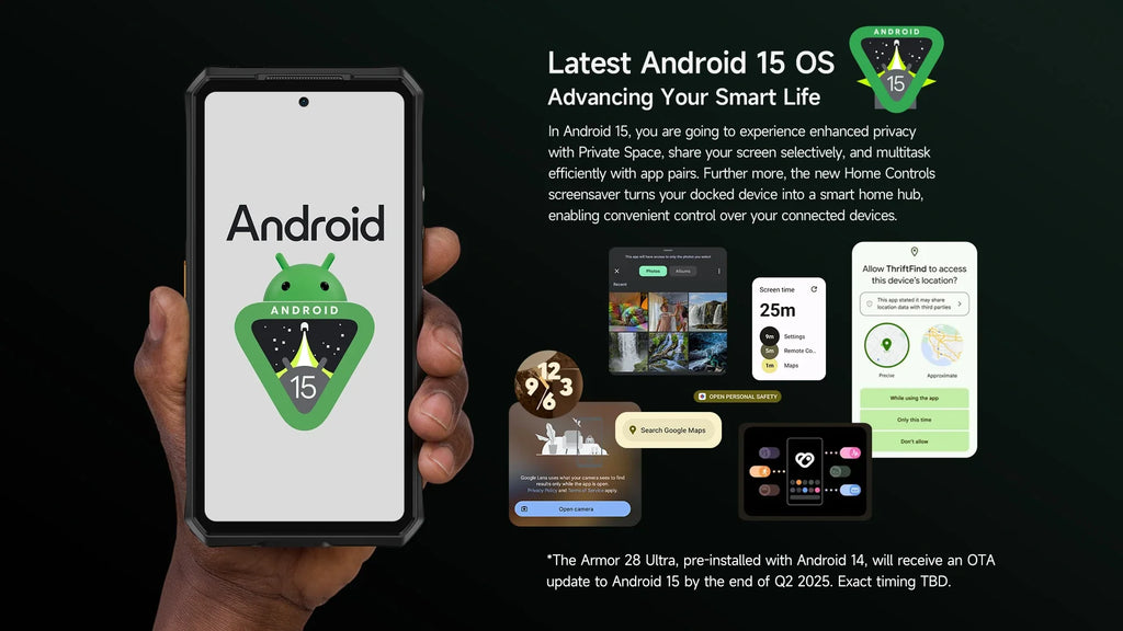 Ulefone AI Armor 28 Ultra 5G Thermal Imaging Rugged Phone MTK Dimensity 9300+ AMOLED Android Smartphone 1TB ROM