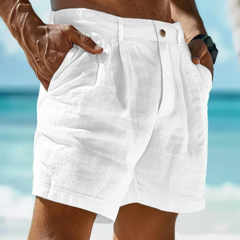 Beach Holiday Linen-cotton beach shorts