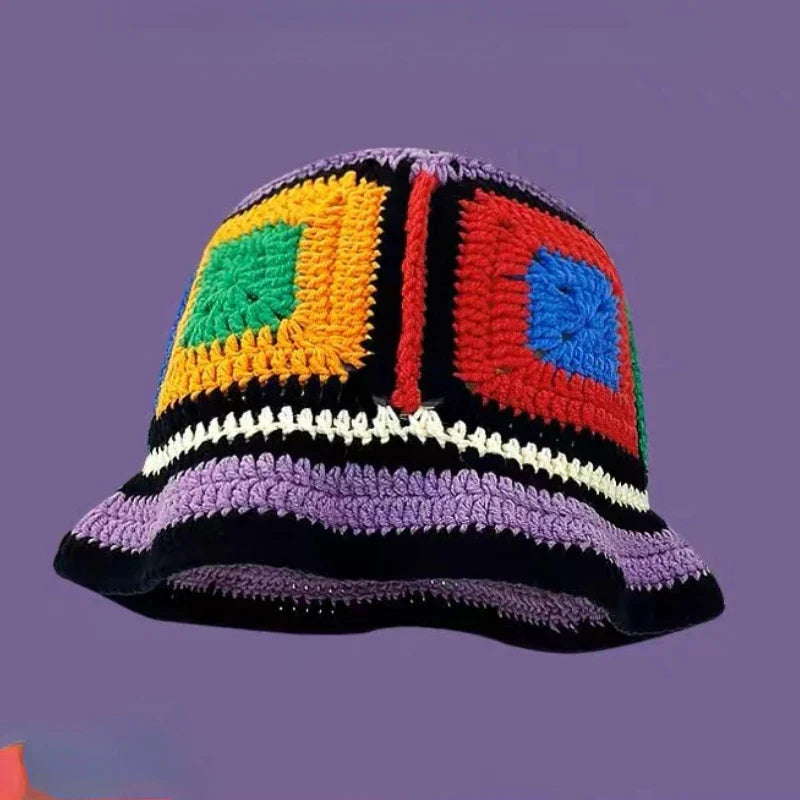 New Crochet Korean Handmade Bucket Hat
