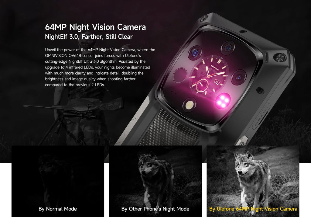 Ulefone AI Armor 28 Ultra 5G Thermal Imaging Rugged Phone MTK Dimensity 9300+ AMOLED Android Smartphone 1TB ROM