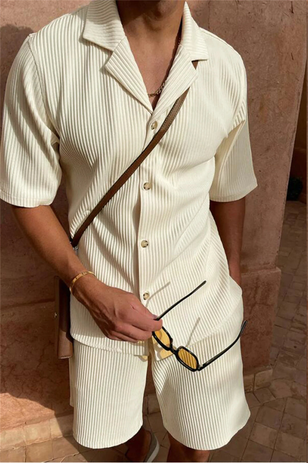 Spring/Summer stretch casual men beach shorts set