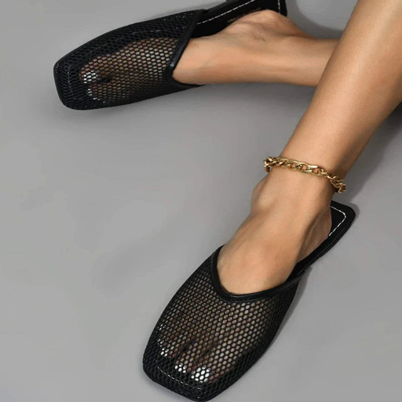 Mesh Mules Slippers