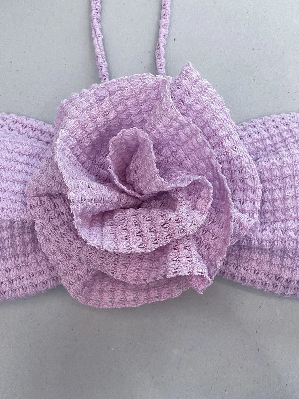 Nealle Crochet Mesh Three Piece swimsuit set