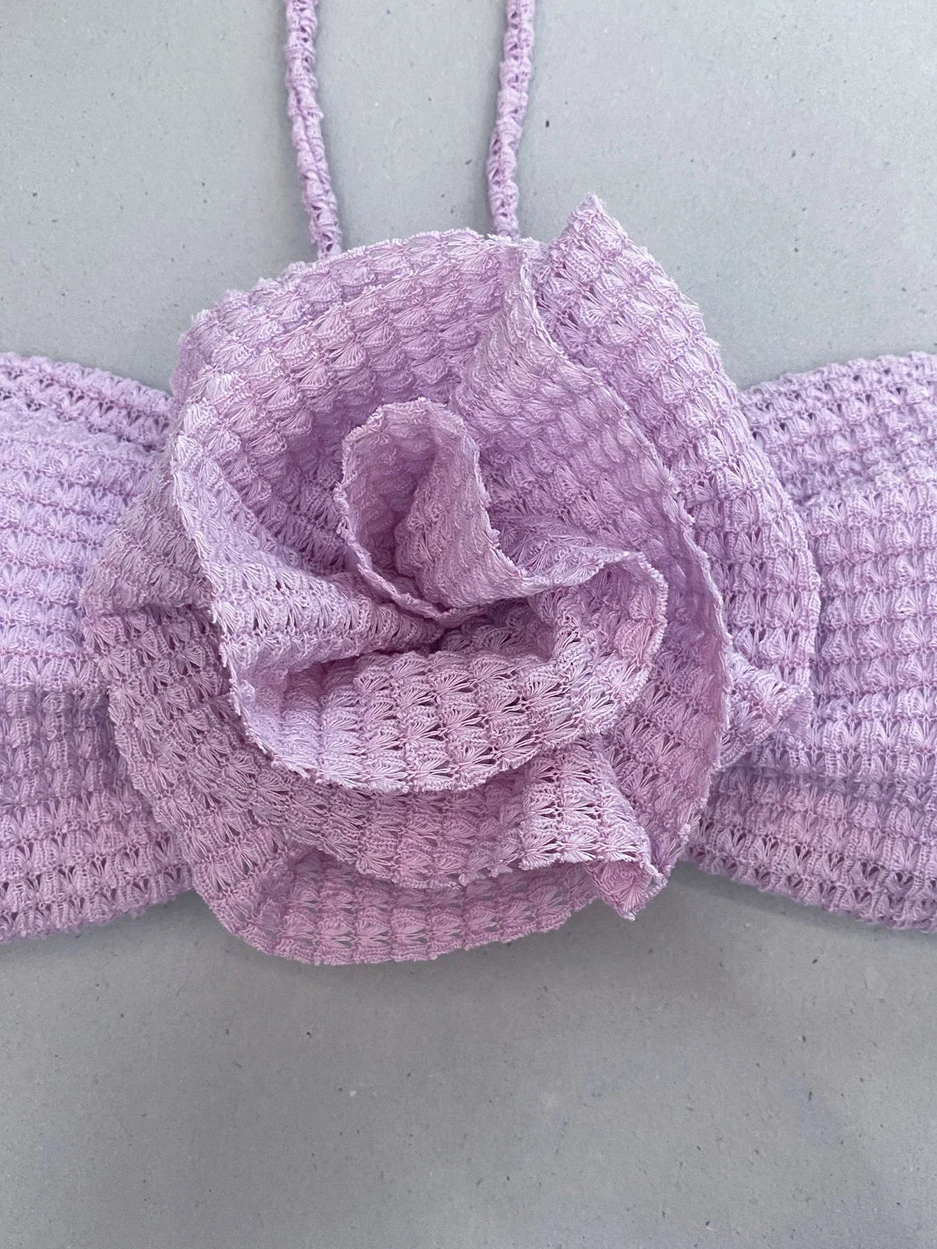 Nealle Crochet Mesh Three Piece swimsuit set