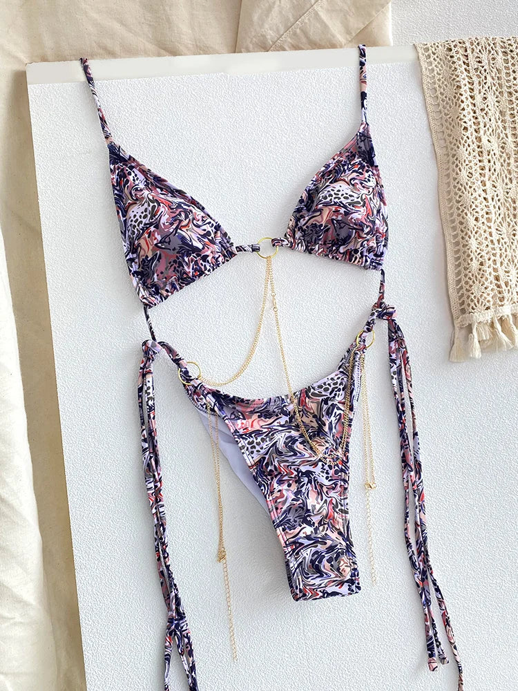 Jewelry bae two piece swimsuit