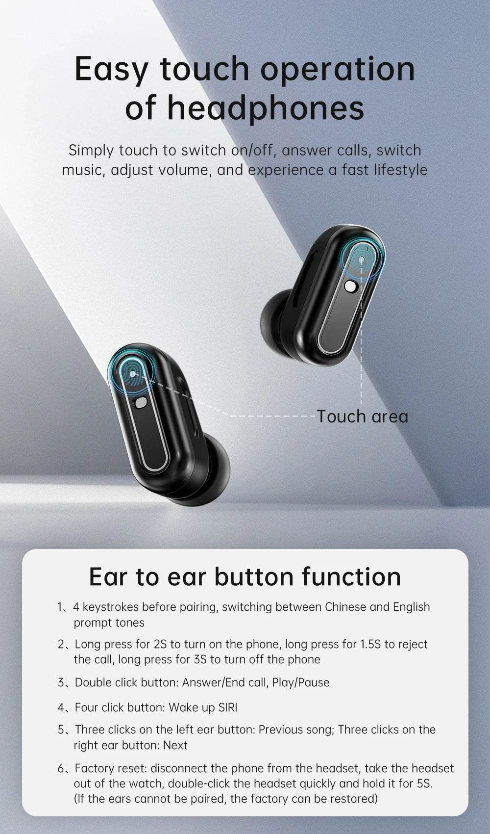 GEJIAN X10 smartwatch TWS 2-in-1 wireless Bluetooth dual earphone call health sports music men and women smartwatch