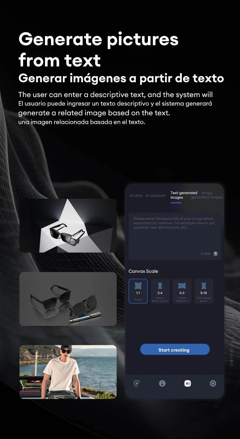 HYUNDAI HY-C8 AI Glasses Earphones With Camera Automatic voice translation Smart glasses Multi-function keys For Sports