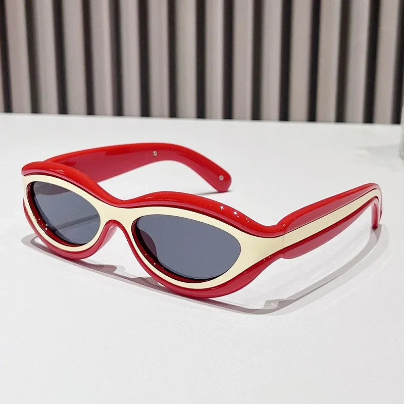 New Fashion Oval Cat Eye Sunglasses