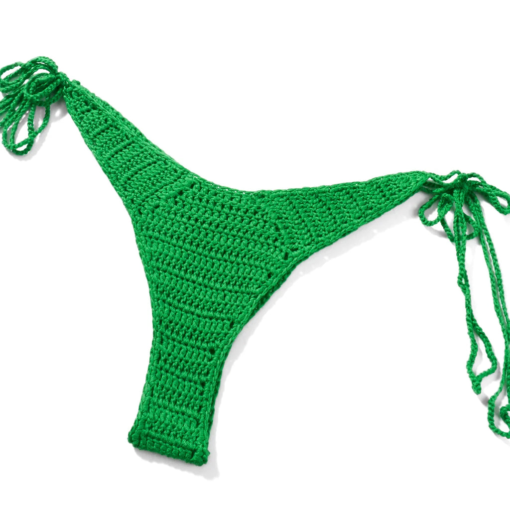 Green Knit Two-Piece swimsuit