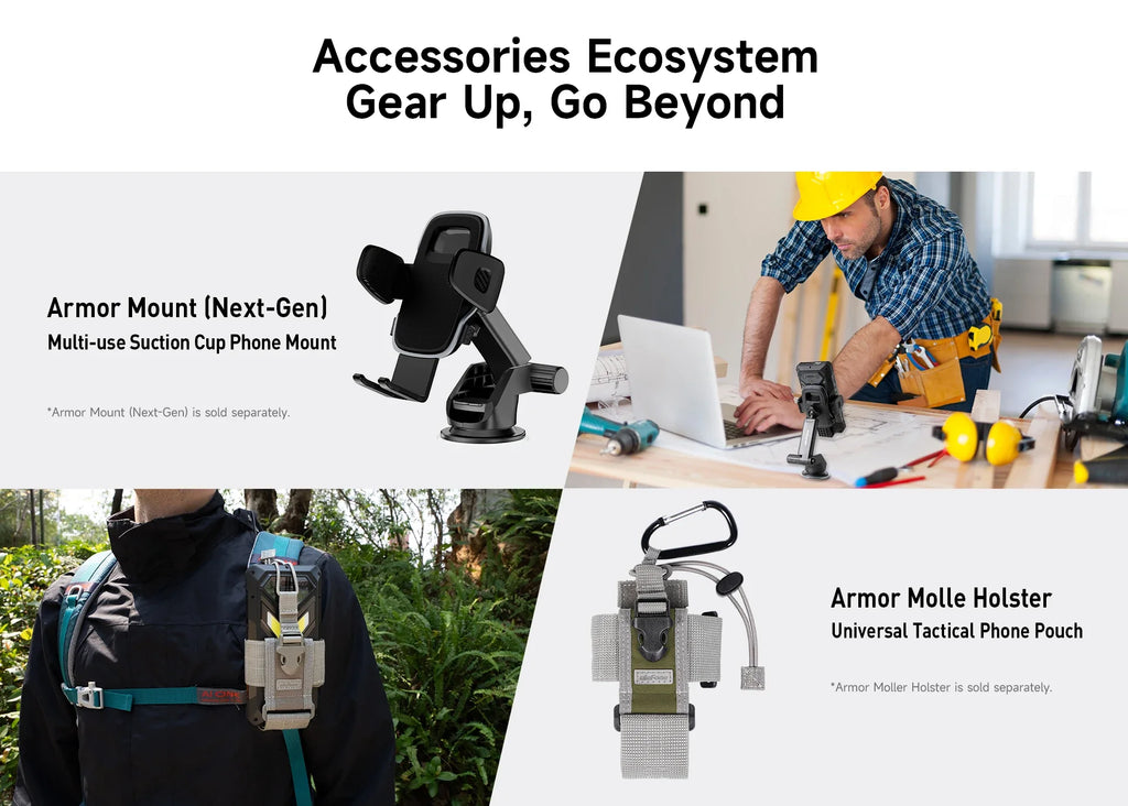 Ulefone Armor 34 Pro 5G AI Rugged Phone 25500mAh Up to 32GB+512GB Built-in Projector 120Hz 6.95" NFC Smartphone