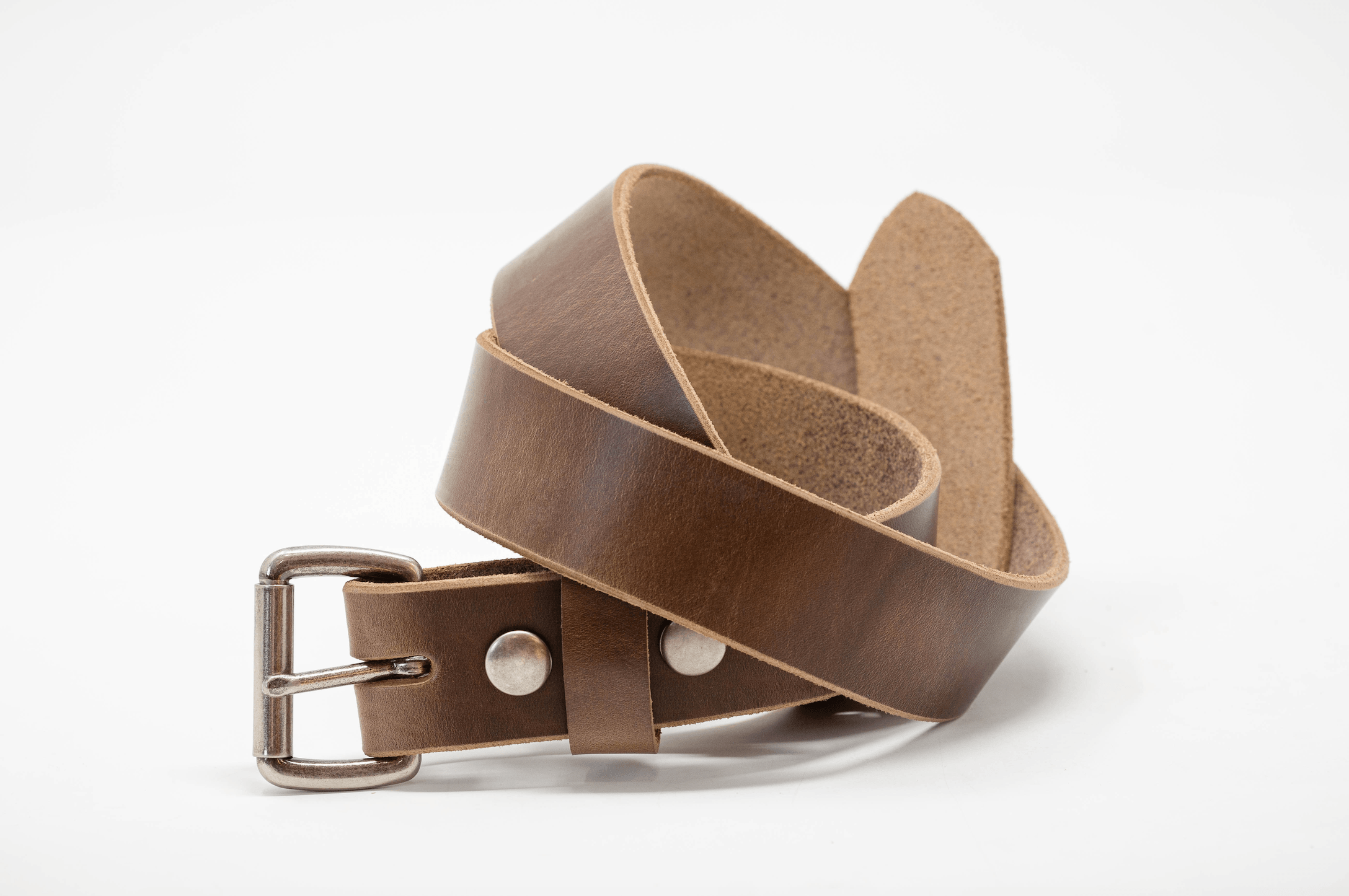 Antique Nickel Roller Buckle Belts