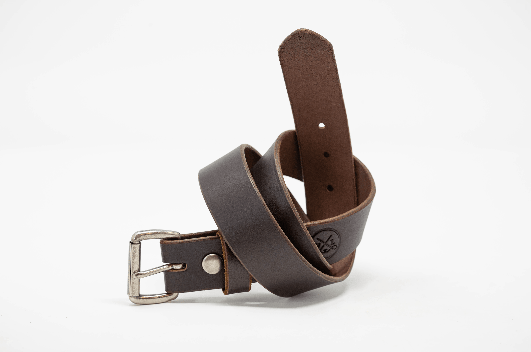 Antique Nickel Roller Buckle Belts