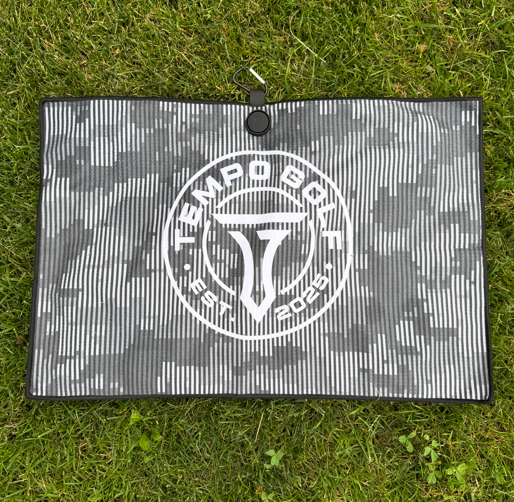 Tempo Golf Towel - Black Camo