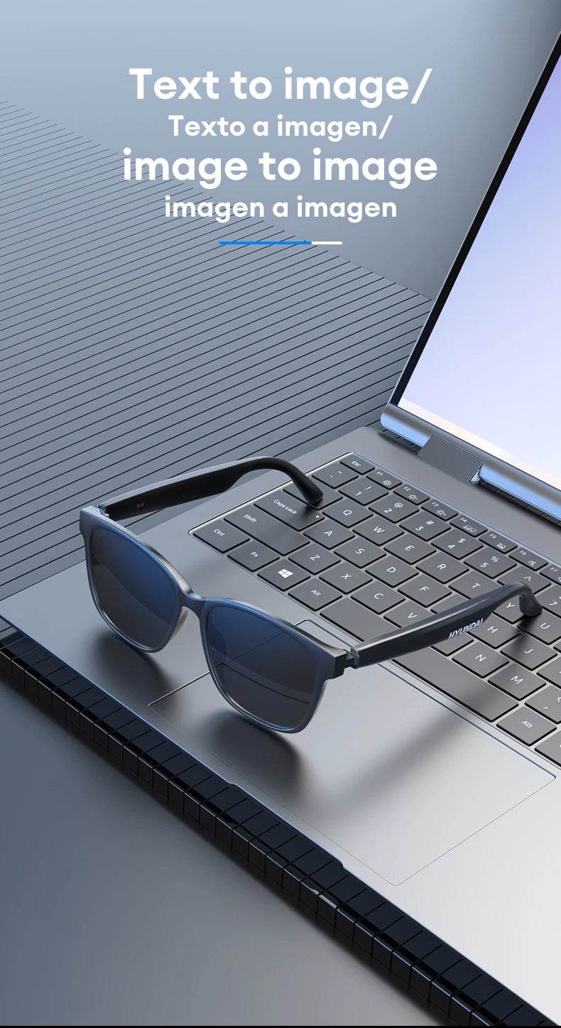 HYUNDAI HY-C8 AI Glasses Earphones With Camera Automatic voice translation Smart glasses Multi-function keys For Sports