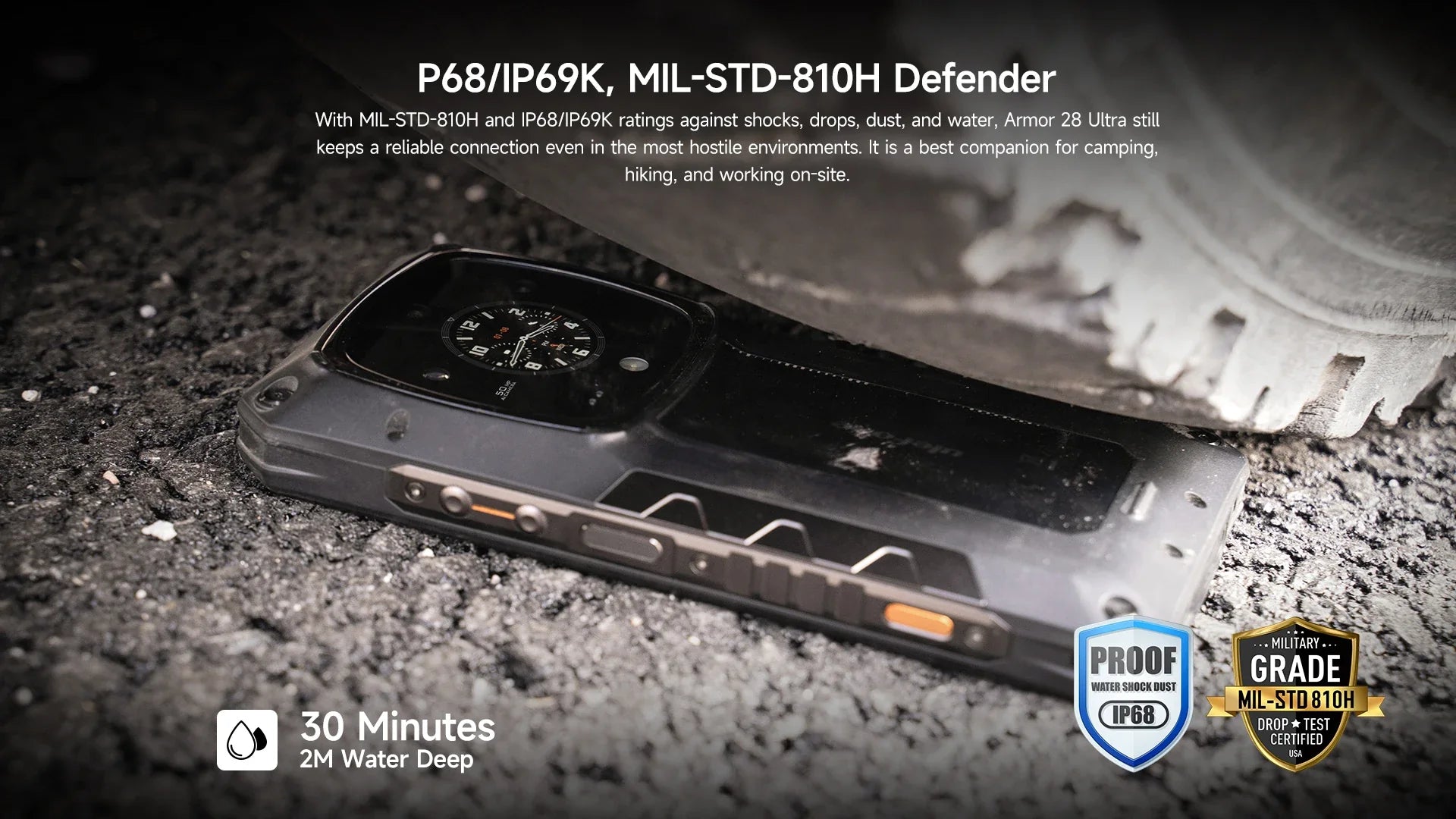 Ulefone Armor 28 Ultra 5G AI Rugged Phone 1TB ROM+32GB RAM Android Smartphone AMOLED 6.67" 10600mAh