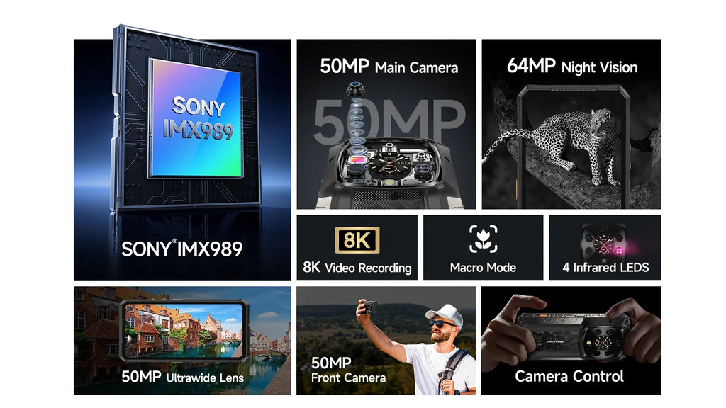 Ulefone AI Armor 28 Ultra 5G Thermal Imaging Rugged Phone MTK Dimensity 9300+ AMOLED Android Smartphone 1TB ROM