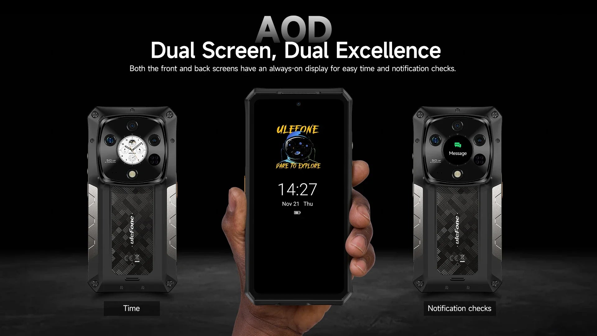 Ulefone Armor 28 Pro 5G AI Rugged Phone 512GB ROM Smartphone 120W MTK Dimensity 7300  10600mAh 6.67”AMOLED 64MP Mobile phone