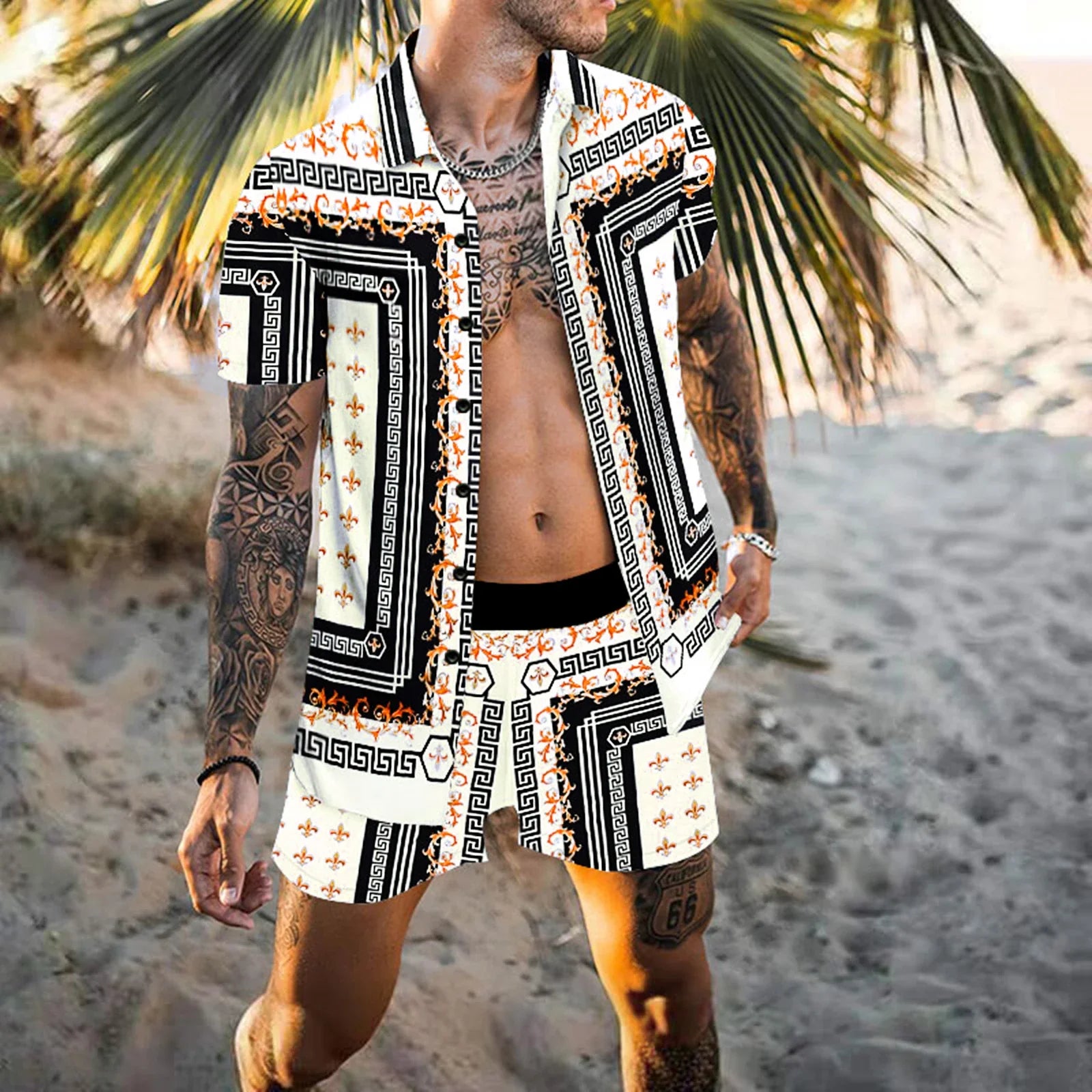 Designer style men two piece Beach set