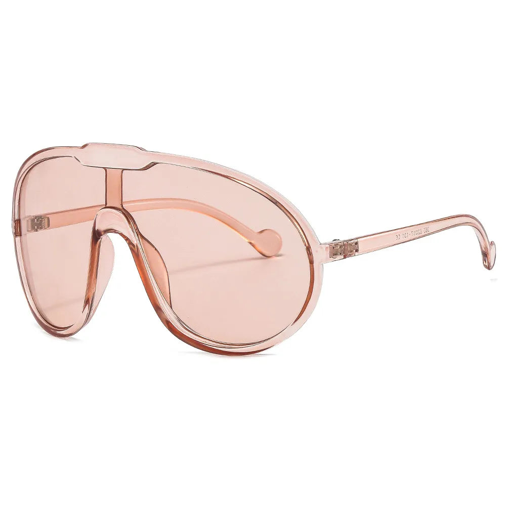 Vintage One Piece Champagne Sunglasses