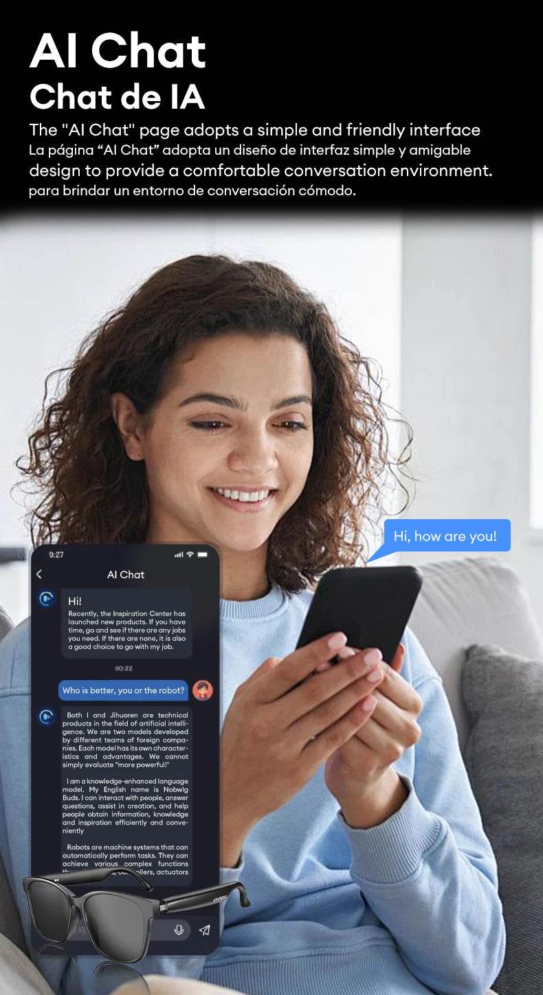 HYUNDAI HY-C8 AI Glasses Earphones With Camera Automatic voice translation Smart glasses Multi-function keys For Sports