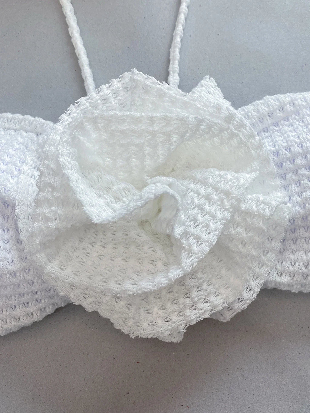 Nealle Crochet Mesh Three Piece swimsuit set