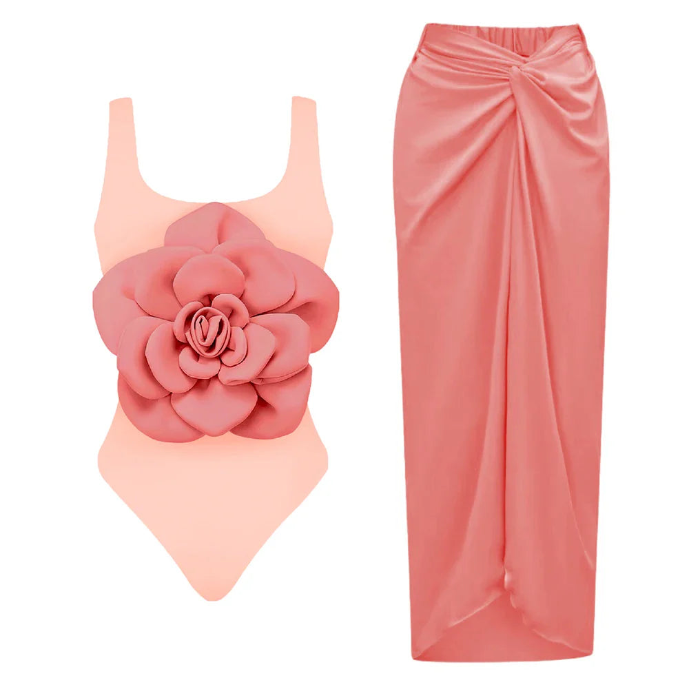 Hibiscus one piece swimsuit