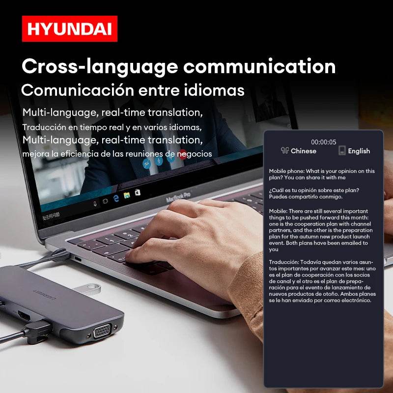 HYUNDAI HY-C8 AI Glasses Earphones With Camera Automatic voice translation Smart glasses Multi-function keys For Sports