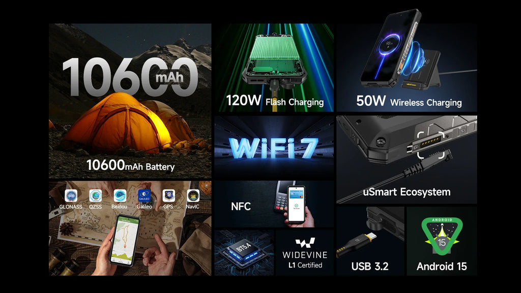 Ulefone Armor 28 Ultra 5G AI Rugged Phone 1TB ROM+32GB RAM Android Smartphone AMOLED 6.67" 10600mAh