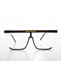 Flat Top Protective Safety Eyeglasses - Plot